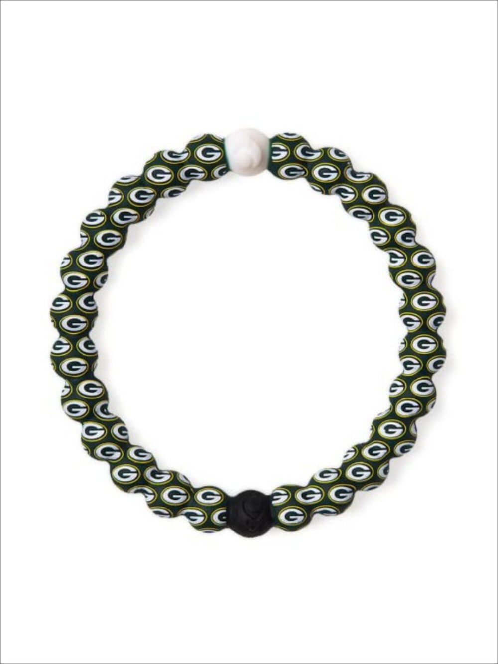 Silicone Beaded Bracelet NFL Football Slide-On Stretch Unisex Fan Jewelry